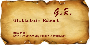 Glattstein Róbert névjegykártya
